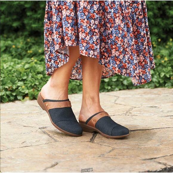 The Revitalign Monterey Clogs Slip On Shoes Women 8 Comfort Blue Classic loafers - Picture 1 of 9